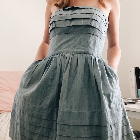 jack Dresses & Skirts - demin / chambray ruffled dress